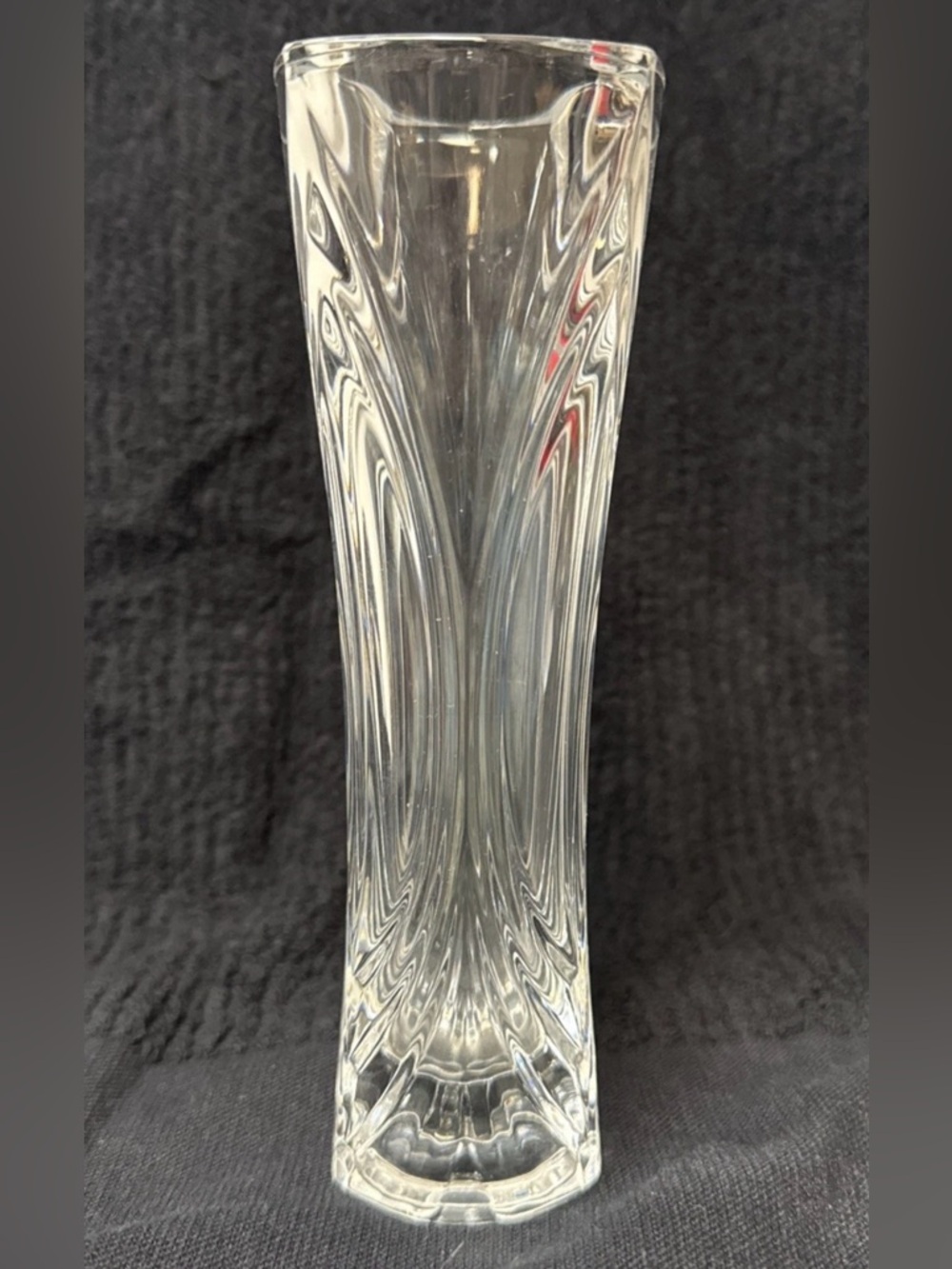 Lead Crystal Bud Vase, 6 1/2" Tall